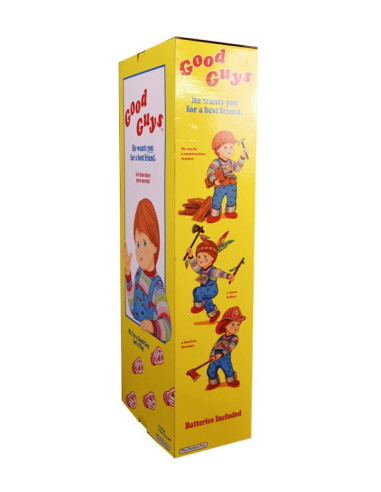 CHUCKY EL MUÑECO DIABOLICO REPLICA 1/1 CAJA GOOD GUYS