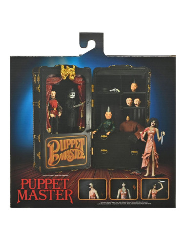 PACK DE FIGURAS NECA REEL TOYS PUPPET MASTER Toulon's Puppet Case & Leech Woman