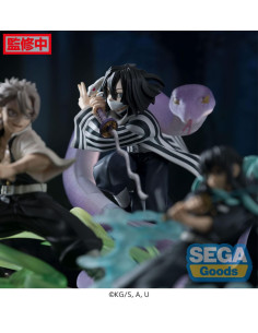 ESTATUA PVC Demon Slayer: Kimetsu no Yaiba Xross Link Anime Obanai Iguro Hashira Training Arc 14 cm
