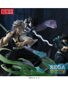 ESTATUA PVC Demon Slayer: Kimetsu no Yaiba Xross Link Anime Sanemi Shinazugawa Hashira Training Arc 12 cm