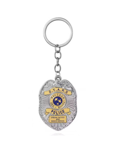 LLAVERO RESIDENT EVIL S.T.A.R.S. RACOON POLICE DEP. BADGE