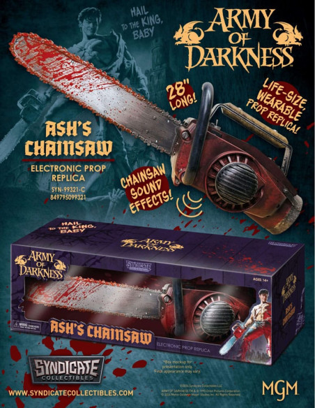 Réplica Prop 1/1 Army of Darkness Ash's Chainsaw 71 cm