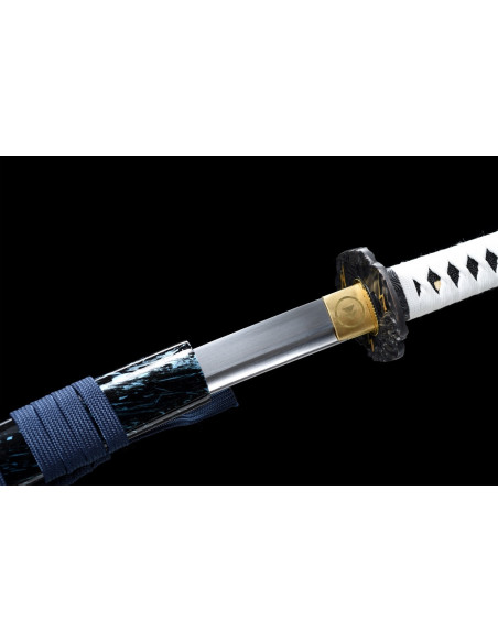 KATANA AFILADA GHOST OF TSUSHIMA JIN SAKAI Gama Alta (ACERO AL CARBONO)