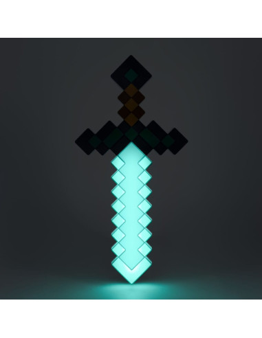 LAMPARA Minecraft Espada de Diamante 40 cm