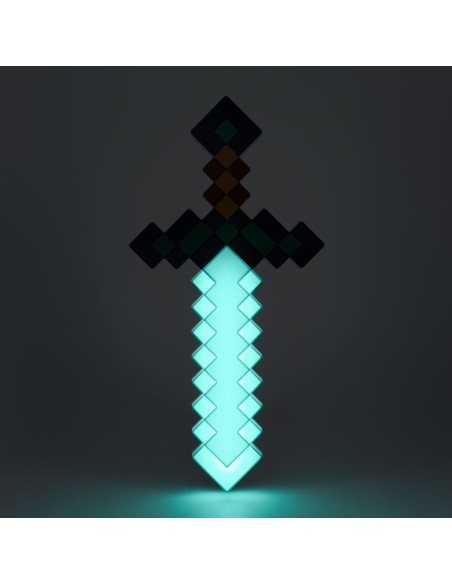 LAMPARA Minecraft Espada de Diamante 40 cm