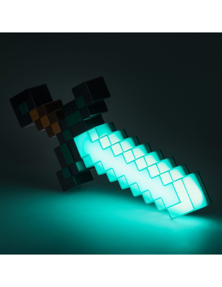 LAMPARA Minecraft Espada de Diamante 40 cm