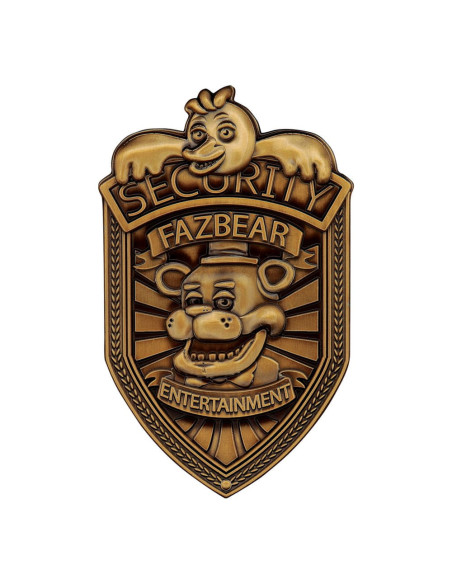 FIVE NIGHTS AT FREDDY REPLICA SECURITY BADGE WITH REPLICA PASS