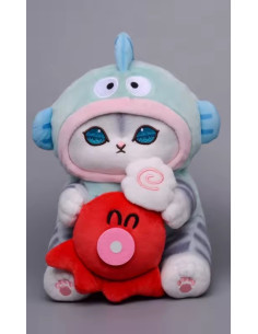PELUCHE MOFUSAND CAT DRESSED UP HANGYODON 22cm