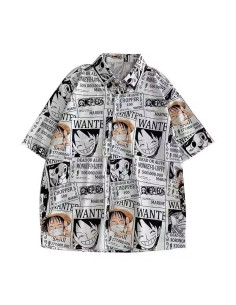 CAMISA ONE PIECE WANTED DEAD OR ALIVE POSTERS