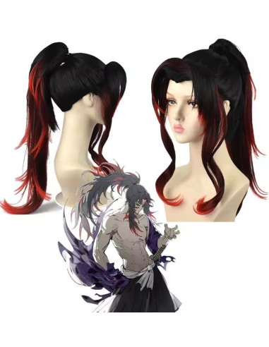 PELUCA KIMETSU NO YAIBA KOKUSHIBO + TATUAJES