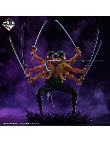 ESTATUA ICHIBAN KUJI ONE PIECE RORONOA ZORO EX SHIKON NO GENEALOGY 24cm