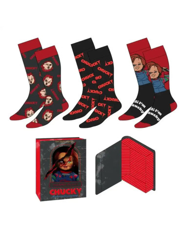 CHILDS PLAY CHUCKY PACK DE CALCETINES TALLA 38 a 45