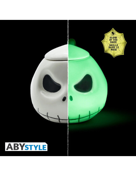 TAZA 3D MUGSHAPE PESADILLA ANTES DE NAVIDAD JACK (glow in the dark) 450ml