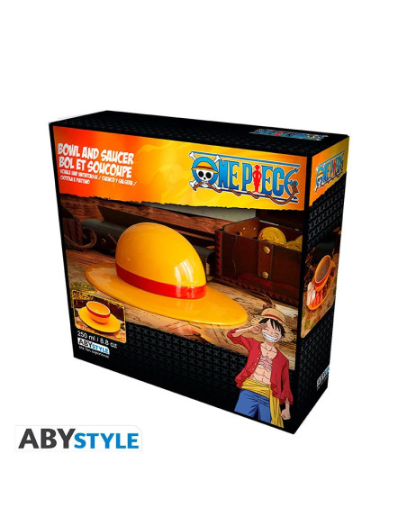 BOWL AND SAUCER ONE PIECE STRAWHAT 250ml