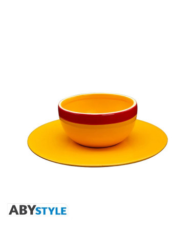 BOWL AND SAUCER ONE PIECE STRAWHAT 250ml