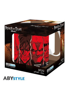 TAZA ATAQUE A LOS TITANES ALL TITANS 460ml
