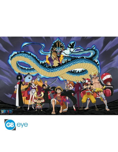 POSTER ONE PIECE THE CREW vs KAIDO 61x91cm