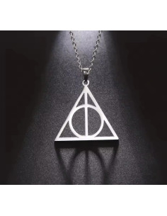 COLGANTE HARRY POTTER RELIQUIAS DE LA MUERTE ACERO INOXIDABLE