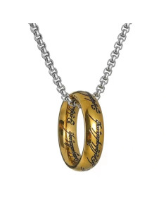 COLGANTE ACERO INOXIDABLE ANILLO UNICO