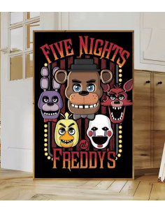POSTER DE TELA FIVE NIGHTS AT FREDDYS GROUP 51x71cm