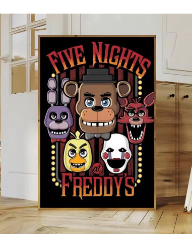POSTER DE TELA FIVE NIGHTS AT FREDDYS GROUP 51x71cm