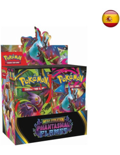 SOBRE JUEGO DE CARTAS TCG POKEMON MEGAEVOLUCION FUEGOS FANTASMALES