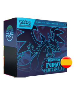 JUEGO DE CARTAS ETB POKEMON MEGAEVOLUCION FUEGOS FANTASMALES