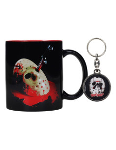 VIERNES 13 PACK DE REGALO TAZA Y LLAVERO JASON´S MASK 2