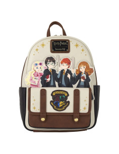 MOCHILA LOUNGEFLY HARRY POTTER LUNA, HARRY, RON & HERMIONE