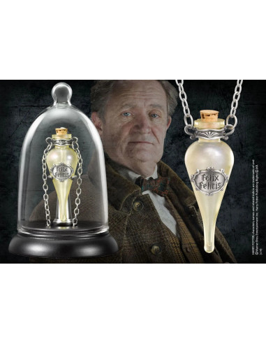 HARRY POTTER COLGANTE CON COLLAR Y EXPOSITOR FELIX FELICIS