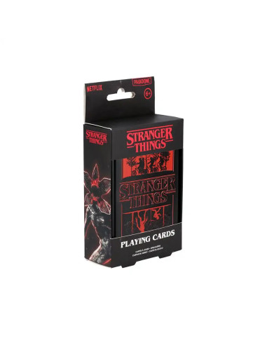 BARAJA DE NAIPES STRANGER THINGS CON CAJA METALICA