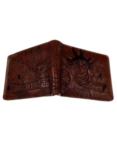 CARTERA CON MONEDERO MARRON DRAGON BALL SUPER