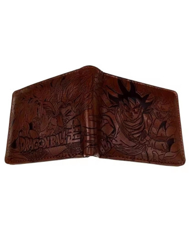CARTERA CON MONEDERO MARRON DRAGON BALL SUPER