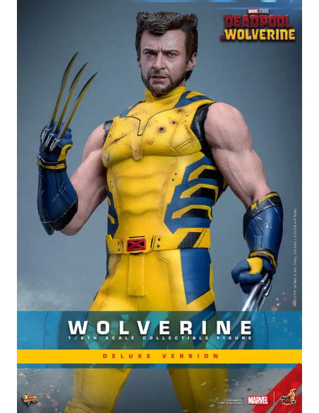 FIGURA ARTICULADA HOT TOYS MARVEL Deadpool & Wolverine Movie Masterpiece Figura 1/6 WOLVERINE (Deluxe Version) 31 cm