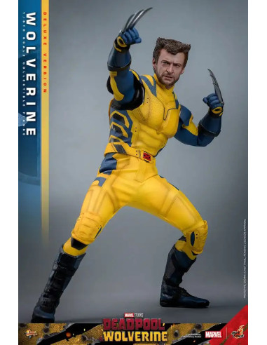 FIGURA ARTICULADA HOT TOYS MARVEL Deadpool & Wolverine Movie Masterpiece Figura 1/6 WOLVERINE (Deluxe Version) 31 cm