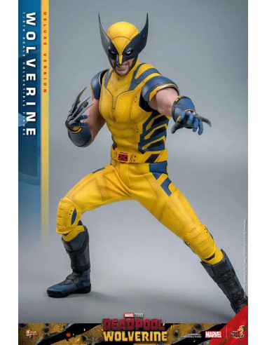 FIGURA ARTICULADA HOT TOYS MARVEL Deadpool & Wolverine Movie Masterpiece Figura 1/6 WOLVERINE (Deluxe Version) 31 cm
