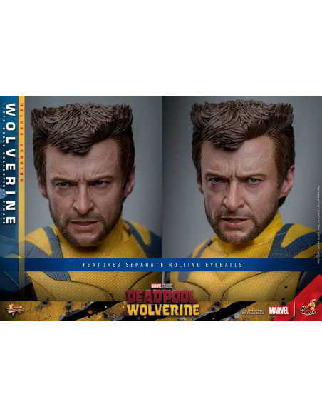 FIGURA ARTICULADA HOT TOYS MARVEL Deadpool & Wolverine Movie Masterpiece Figura 1/6 WOLVERINE (Deluxe Version) 31 cm