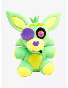 PELUCHE FIVE NIGHTS AT FREDDYS FOXY GREEN BLACKLIGHT 28cm