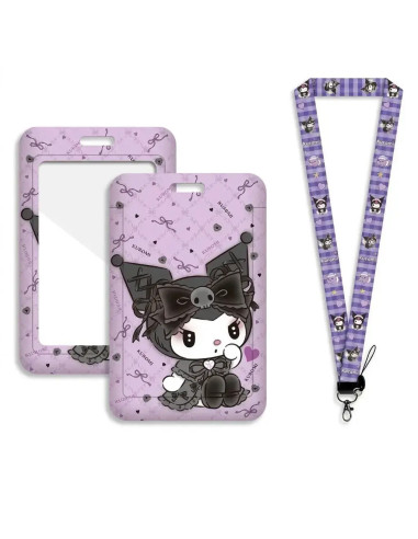 LANYARD with CARD HOLDER SANRIO KUROMI