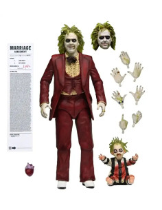 FIGURA ARTICULADA NECA REELTOYS BEETLEJUICE BEETLEJUICE Ultimate Red Tuxedo 18 cm