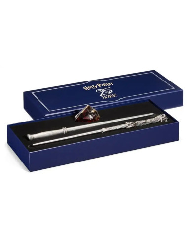 HARRY POTTER CELEBRATION 25th Anniversary Wands and Sorcerers Stone Set