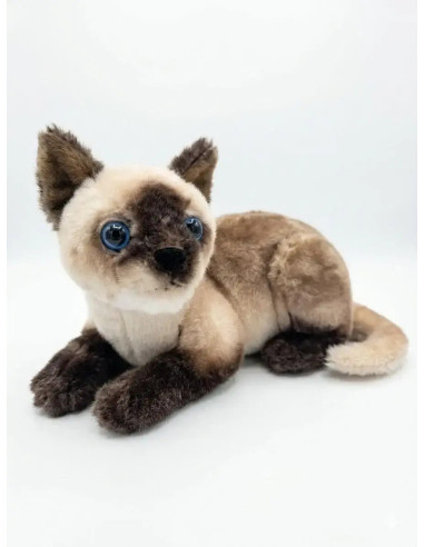 PELUCHE GATO SIAMES ACOSTADO 30cm