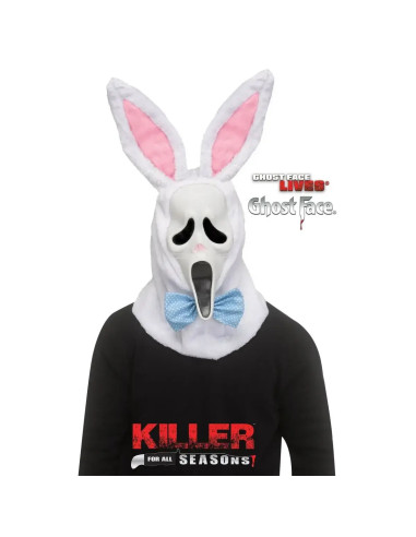 MASCARA FUN WORLD SCREAM GHOST FACE BUNNY EASTER MASK