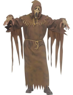 DISFRAZ COMPLETO FUN WORLD SCREAM GHOSTFACE SCARECROW...