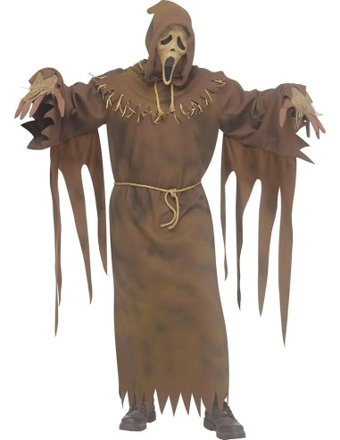 DISFRAZ COMPLETO FUN WORLD SCREAM GHOSTFACE SCARECROW (TALLA UNICA)