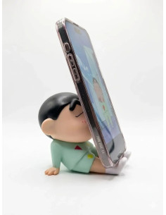 FIGURA SOPORTE PARA MOVILES SHIN CHAN 9cm 2