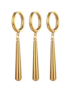 SET DE 3 PENDIENTES ONE PIECE RORONOA ZORO (ACERO INOXIDABLE)