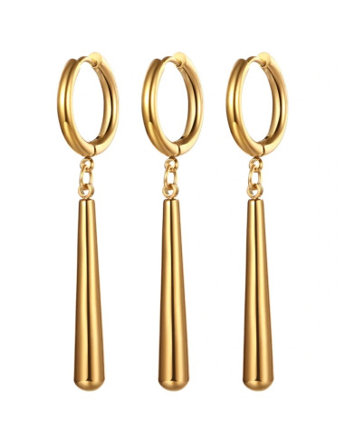 SET DE 3 PENDIENTES ONE PIECE RORONOA ZORO (ACERO INOXIDABLE)