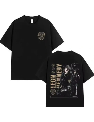 CAMISETA RESIDENT EVIL 2 REMAKE RPD OFFICER LEON KENNEDY