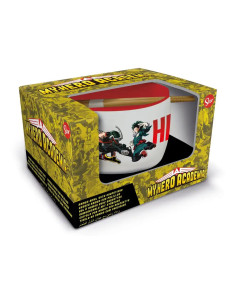 BOWL PARA RAMEN + PALILLOS MY HERO ACADEMIA 500ml
